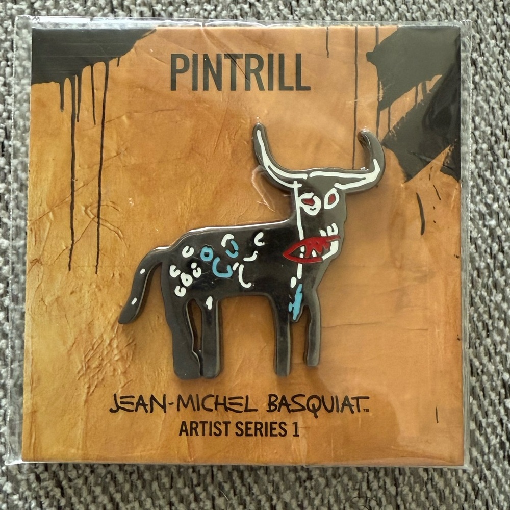 Pintrill Jean-Michel Basquiat Bull Pin